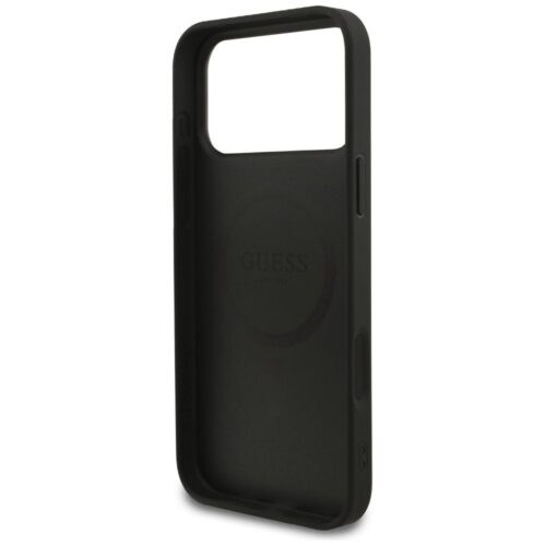 GUESS tok az IPHONE 17 Pro Max-hoz kompatibilis a MagSafe GUHMP17XG4GFRK (PU 4G Ring Classic Logo) fekete