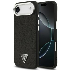 Guess tok Guess Glitter háromszög logó MagSafe iPhone Air készülékhez fekete