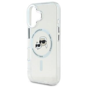 KARL LAGERFELD IML K&CH HEADS METAL FRAME MAGSAFE szilikon telefonvédő (ütésállóság