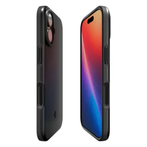 SPIGEN tok THIN FIT MAG kompatibilis a MagSafe készülékkel IPHONE 17 fekete