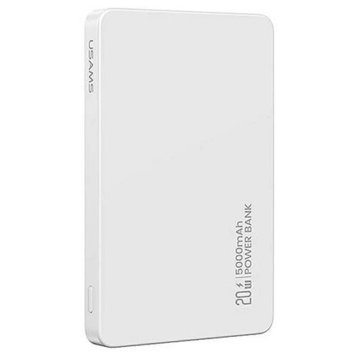 Usams 5KCD23103 CY Series indukciós powerbank 1xUSB-C csatlakozással 5000mAh 20W PD - fehér