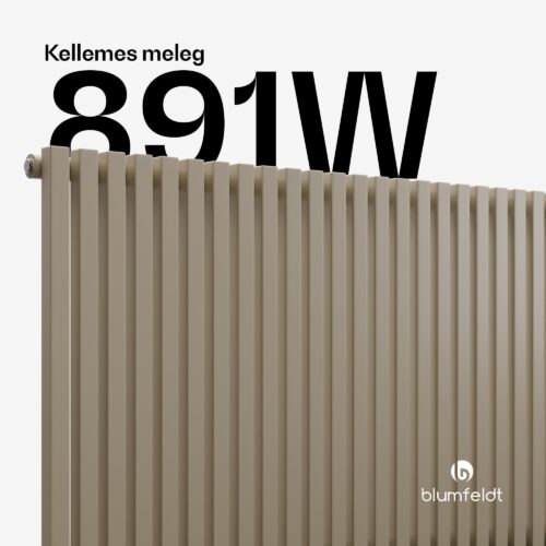 Blumfeldt Delgado radiátor | Modern kivitel | 63 x 108 cm | 891 W | Oldalsó csatlakozás - Image 2