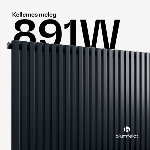 Blumfeldt Delgado radiátor | Modern kivitel | 63 x 108 cm | 891 W | Oldalsó csatlakozás - Image 2