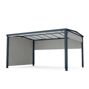 Blumfeldt Pantheon Cortina Solid Sky Pergola 3x4