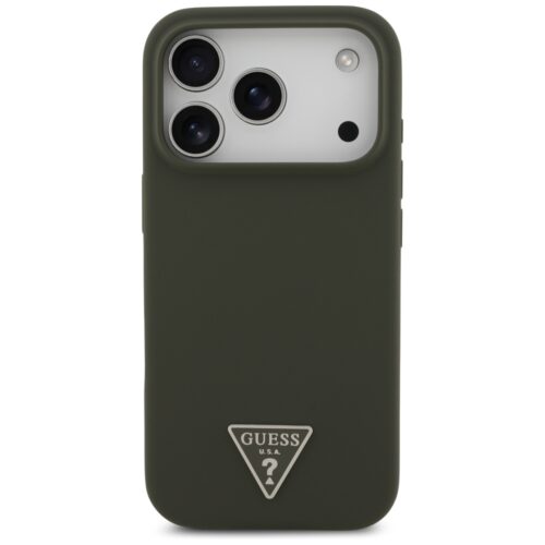 Guess tok szilikon háromszög logó MagSafe iPhone 17 Pro iPhone 17 Pro khaki színű tokhoz - Image 2
