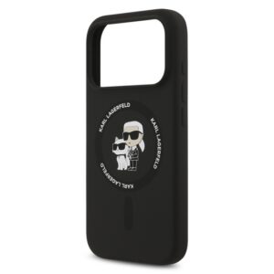 KARL LAGERFELD LIQUID SILICONE KARL AND CHOUPETTE MAGSAFE szilikon telefonvédő (ütésállóság