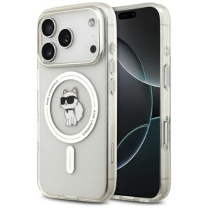 Karl Lagerfeld IML Choupette MagSafe tok az iPhone 17 Pro Max számára Tiszta