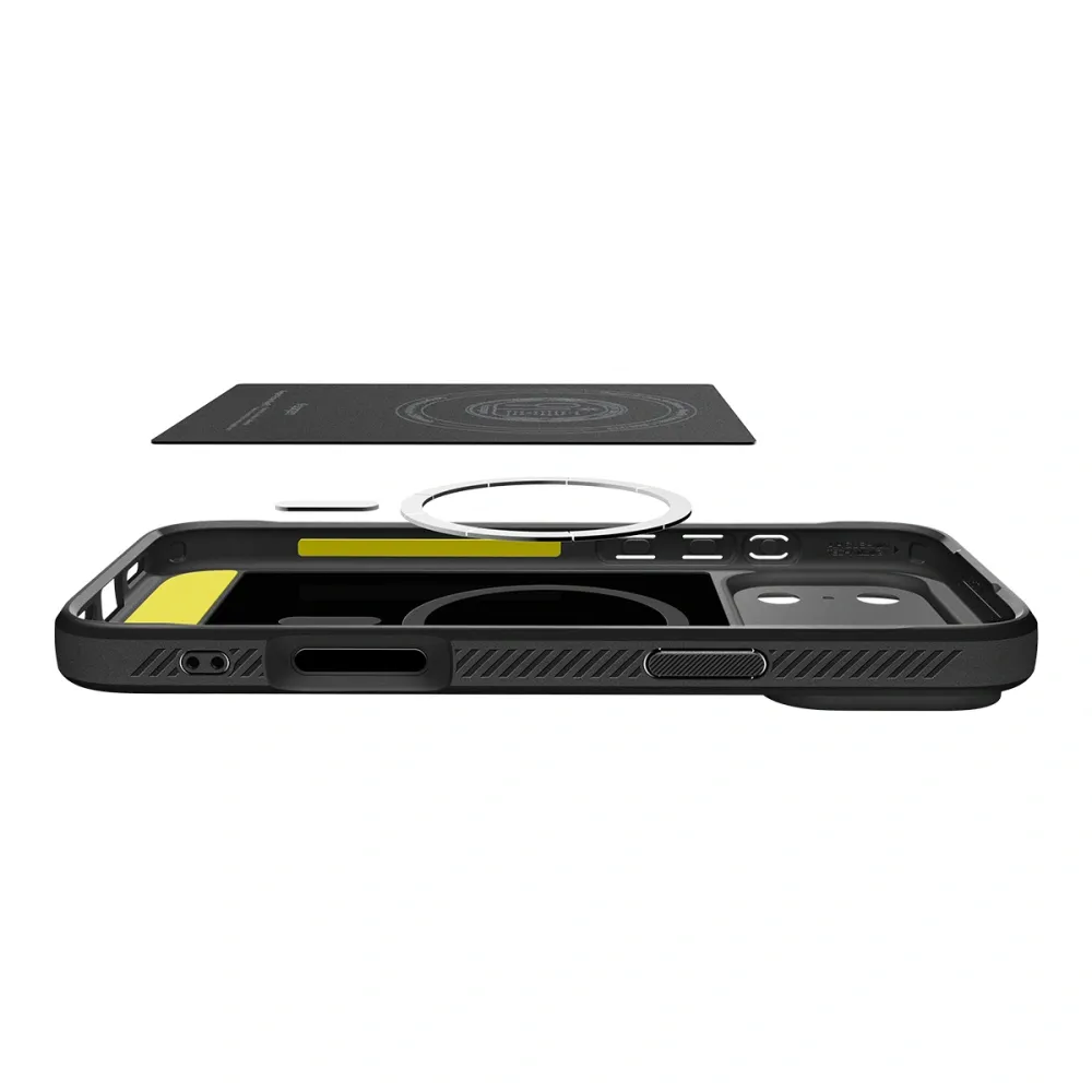 SPIGEN tok RUGGED ARMOR MAG kompatibilis a MagSafe készülékkel az IPHONE 17 Pro készülékhez matt fekete színű